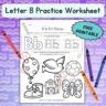B is for Bacon - Free Printable Coloring Worksheet - Literacy Learn