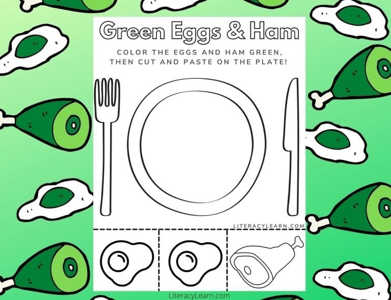 Green Eggs & Ham Printable Worksheet