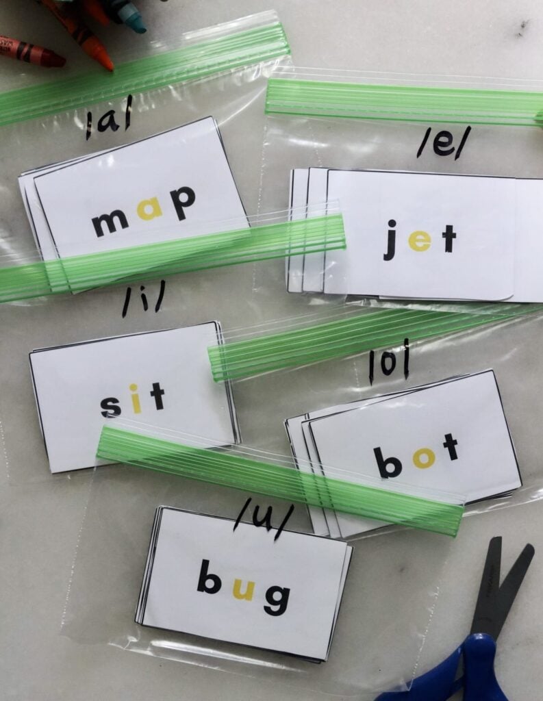 CVC Word Flashcards with Pictures - Free Printables - Literacy Learn