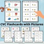 CVC Word Flashcards with Pictures - Free Printables - Literacy Learn