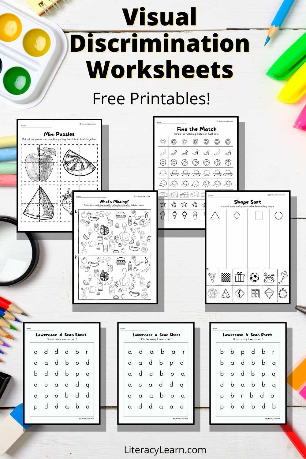 Visual Discrimination Free Printables