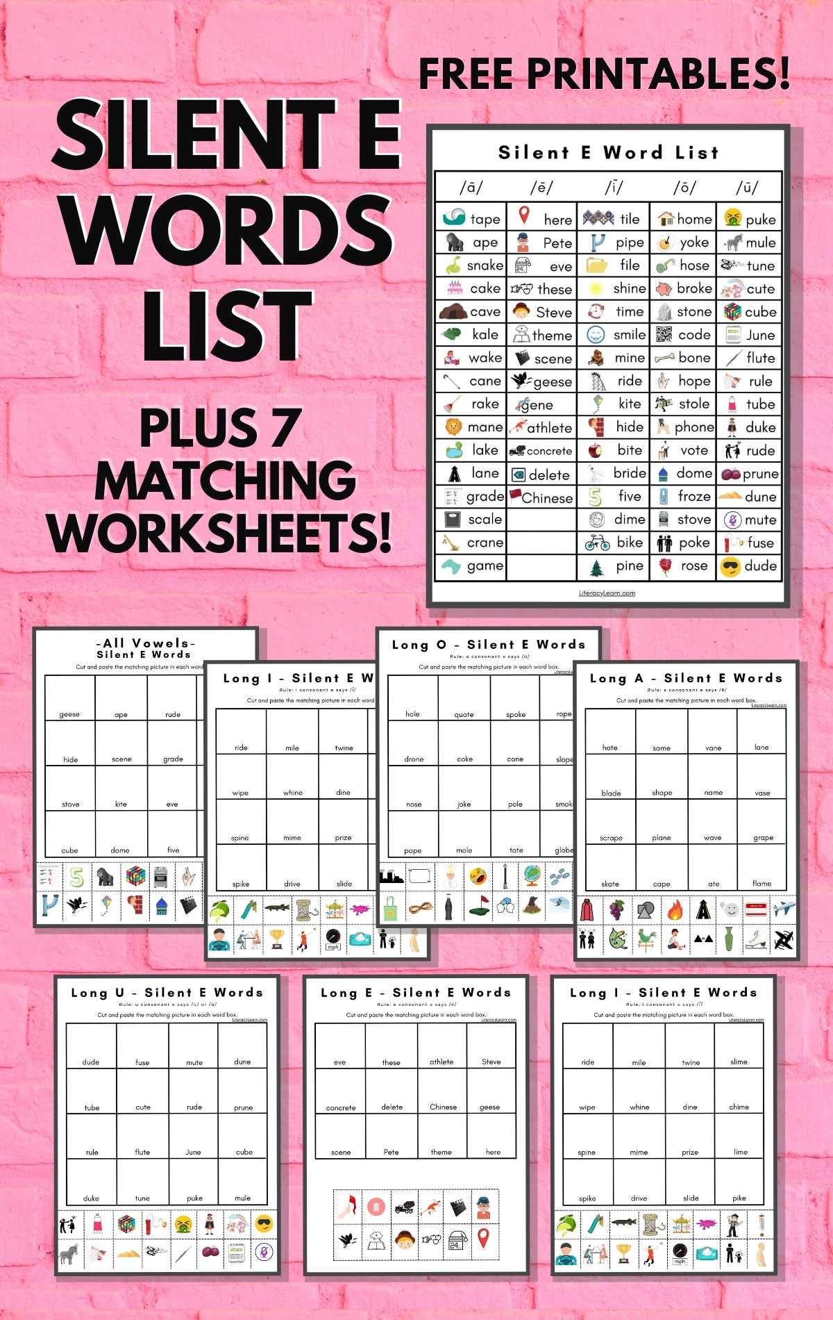 75-silent-e-words-list-picture-match-worksheets-literacy-learn