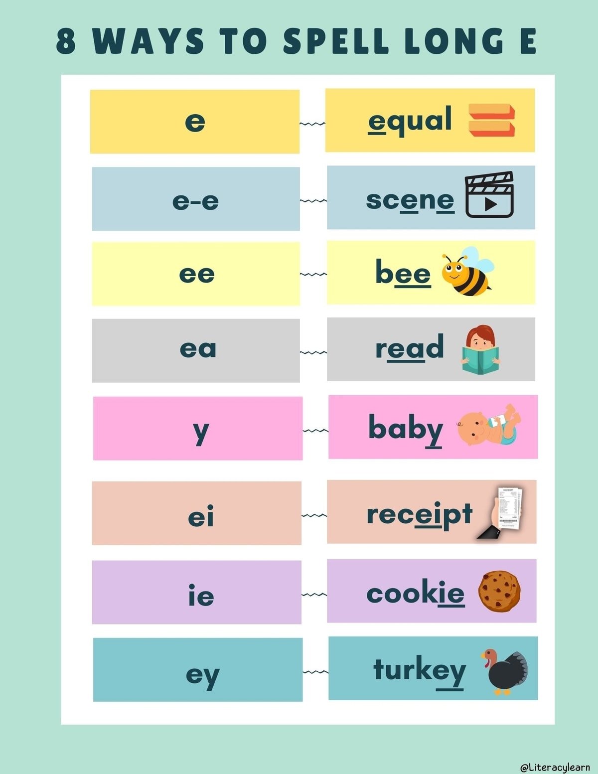 long e and long o clipart