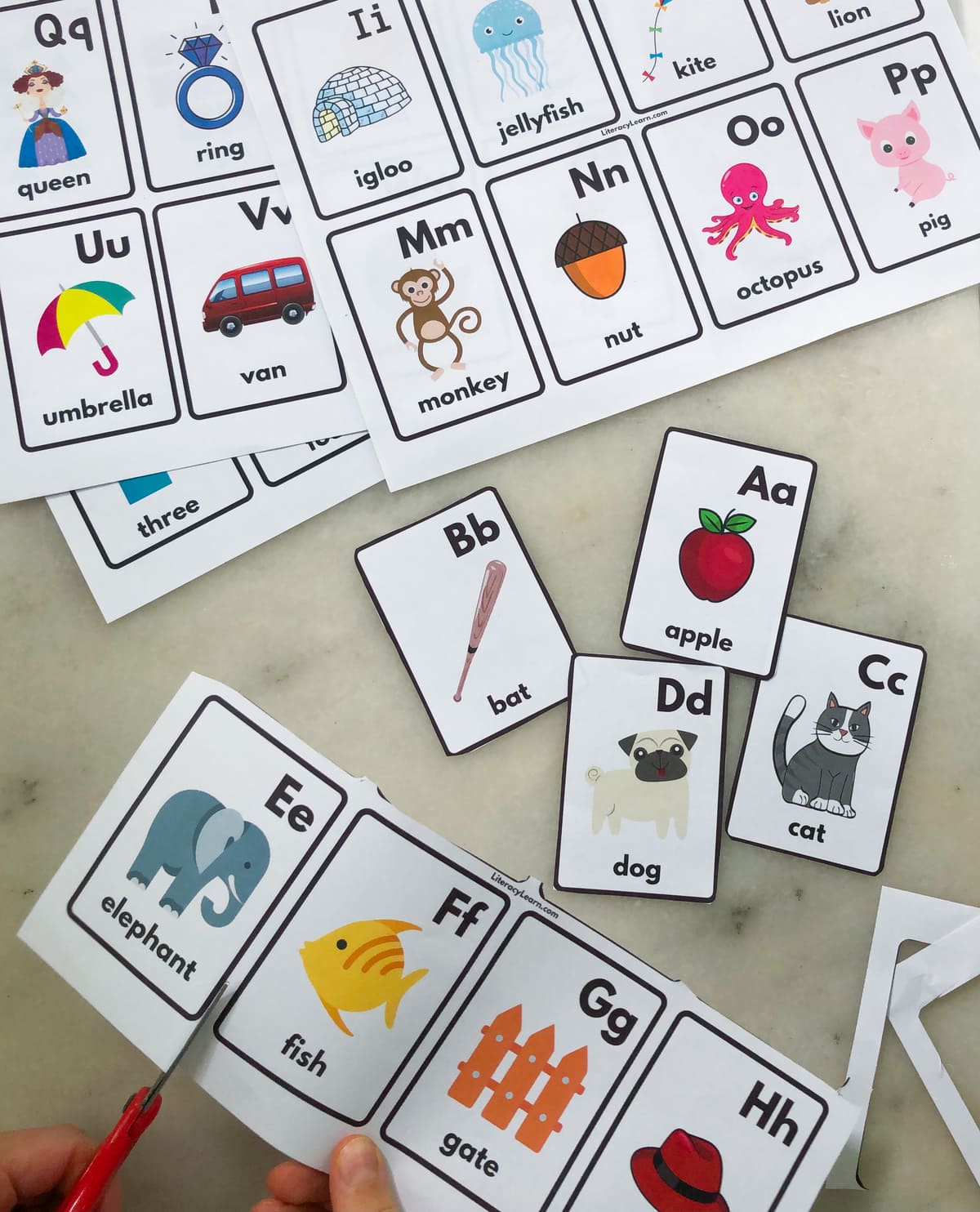 Fun, Free & Engaging Alphabet Flash Cards For Preschoolers  Alphabet  flashcards, Printable flash cards, Alphabet flash cards printable