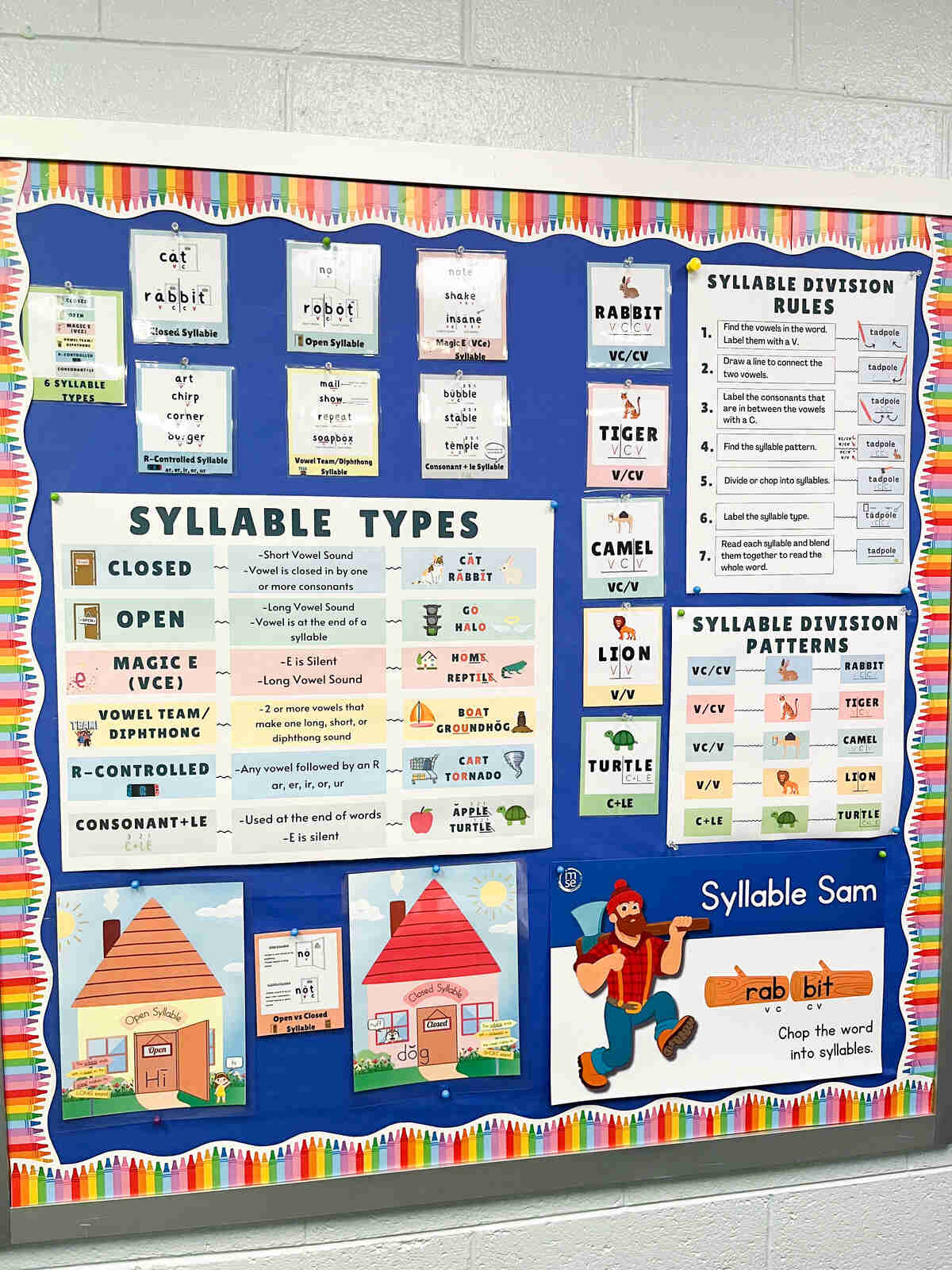 Two-Syllable Word Building Sorts - Open and Closed Syllables - Classful