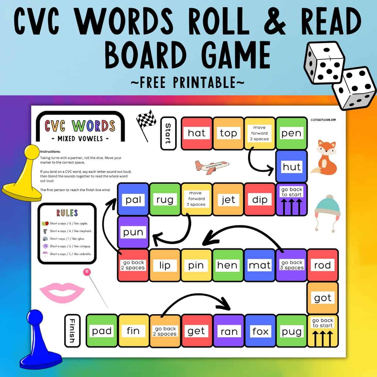 CVC Words: Lists And Printable Free Activities For Teaching, 46% OFF