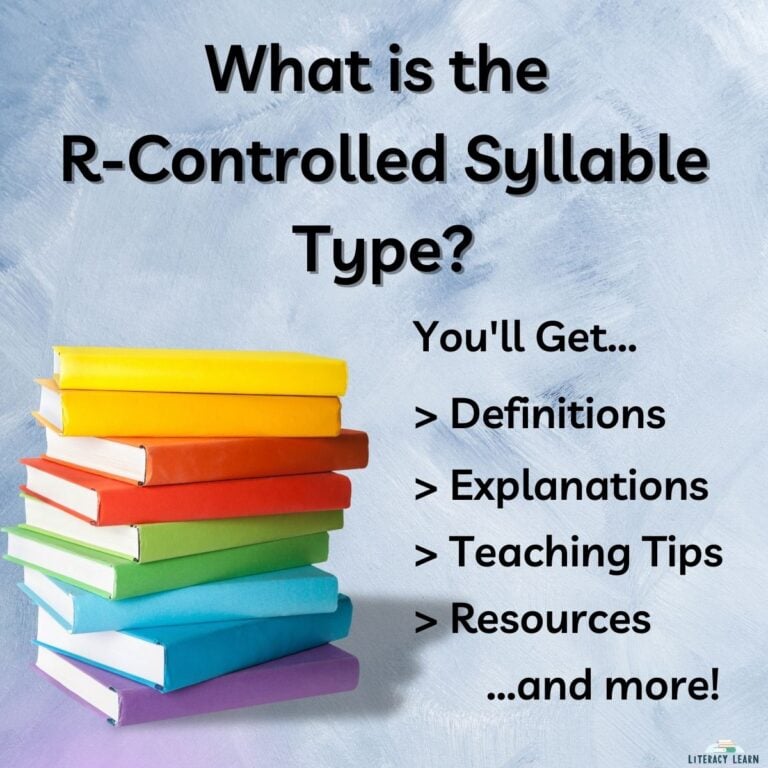 All About the R-Controlled Syllable Type