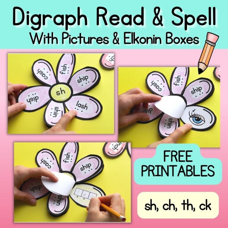 Free Digraph Spelling Practice Activities: Sh, Ch, Th, Ck