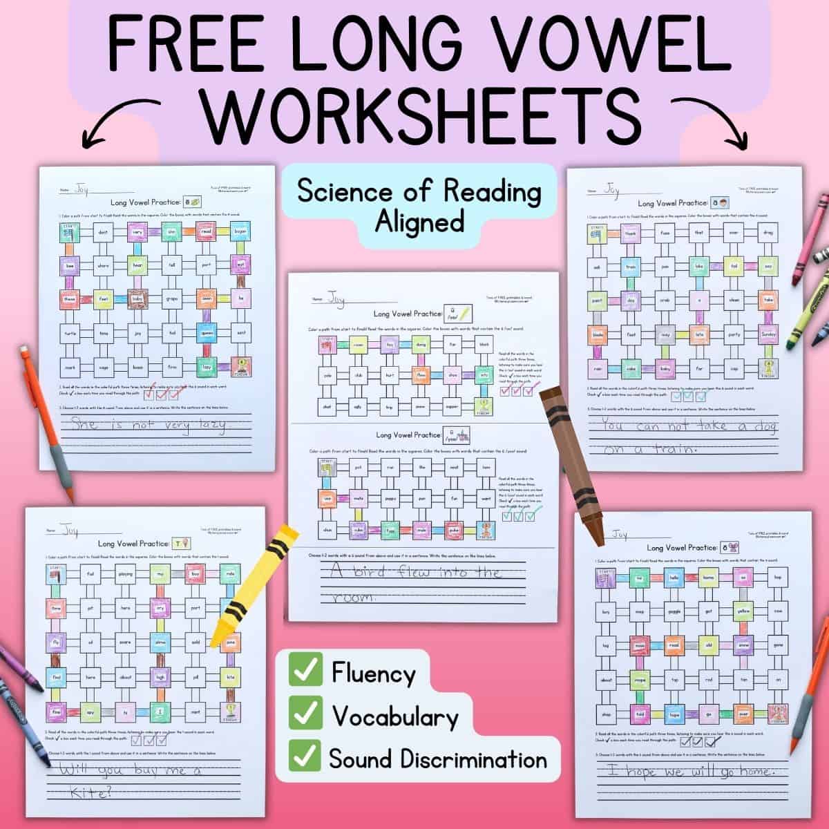 Short or Long Vowel Worksheet for 1st Grade (Free Printable)