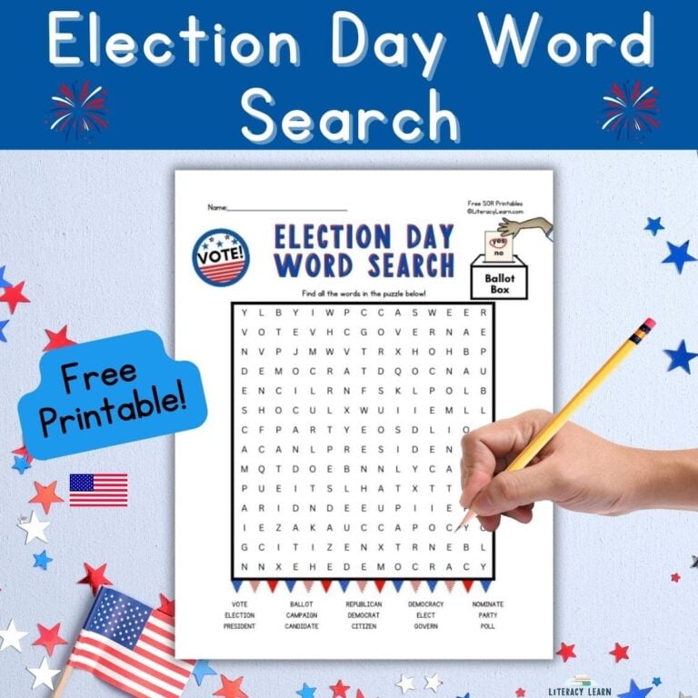 Election Day Word Search: Free Printable