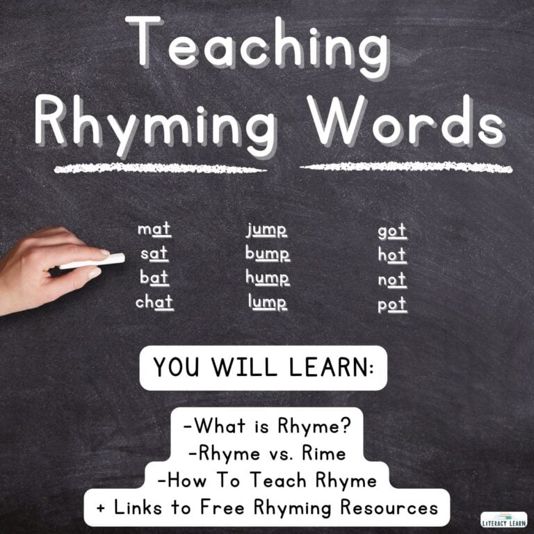 Teaching Rhyming Words