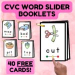 CVC Word Booklets for Reading Fluency - 5 FREE Printables! - Literacy Learn