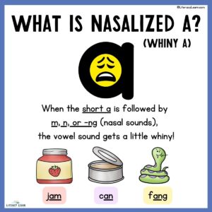 What Is Nasalized A (Whiny A)? - Literacy Learn