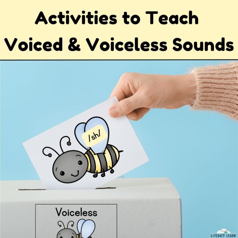 Activities to Teach Voiced and Voiceless Sounds