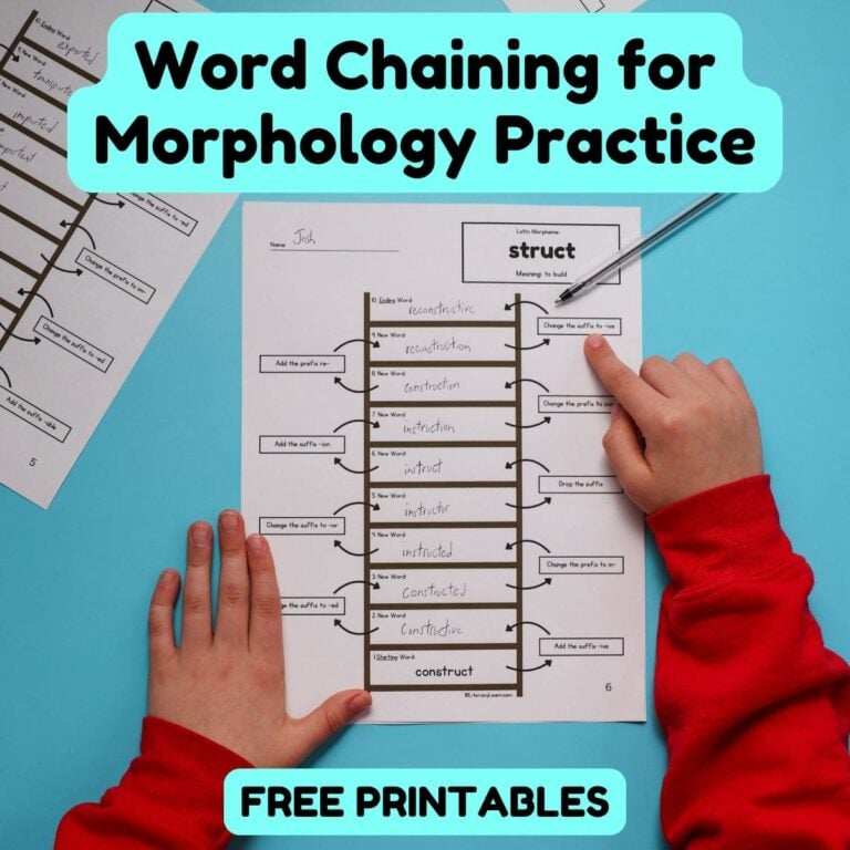 Word Chaining for Powerful Morphology Practice