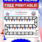 Graphic titled, "Election Day Roll & Read: Free Printable."