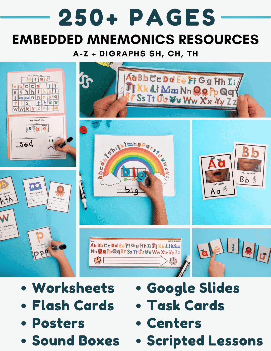 Collage of embedded mnemonic resources.